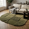 Organisch vloerkleed - Odette Shapes Groen - thumbnail