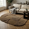 Organisch vloerkleed - Odette Shapes Bruin - thumbnail