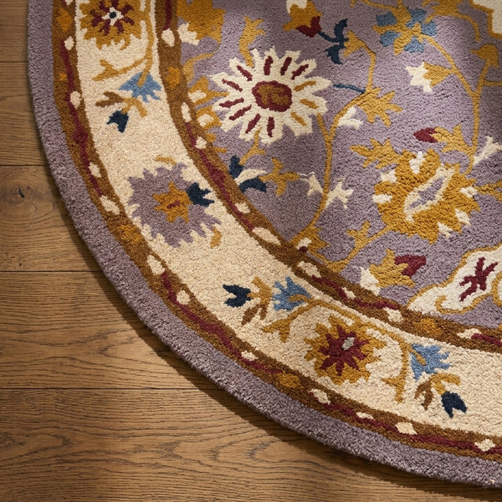 Vintage rond vloerkleed - Valentina Roze - 3