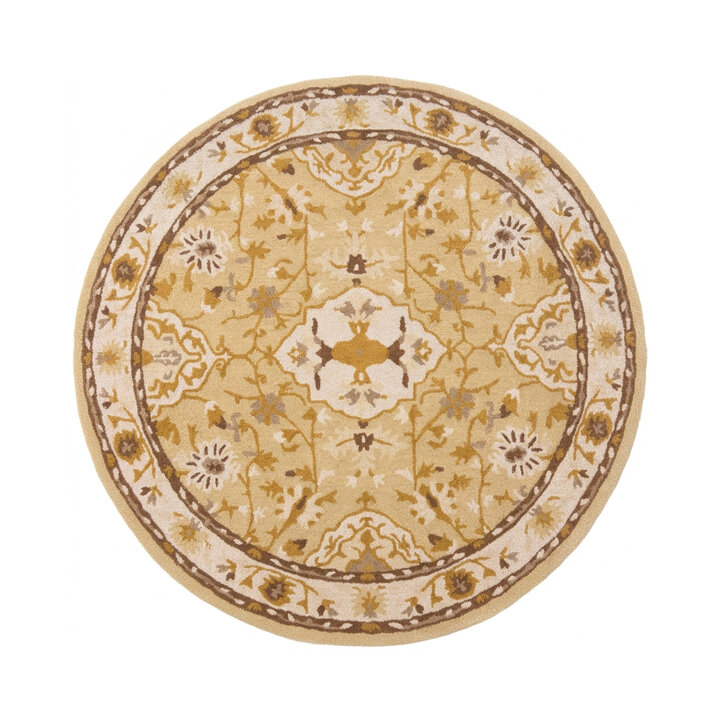 Vintage rond vloerkleed - Valentina Creme - 1
