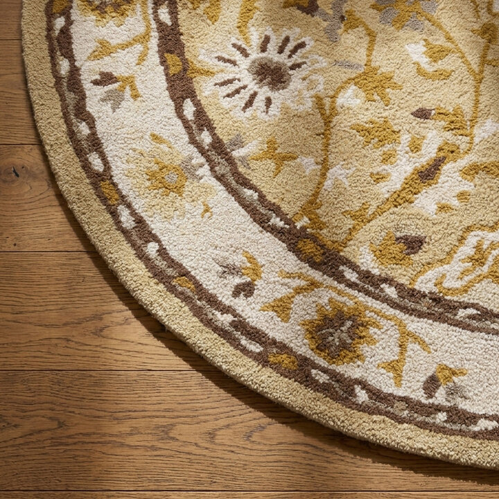 Vintage rond vloerkleed - Valentina Creme - 3