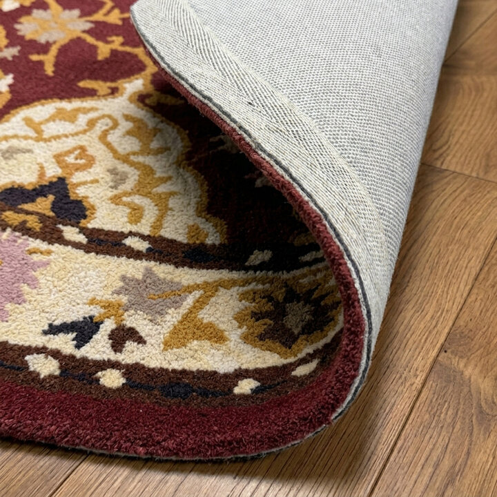 Vintage rond vloerkleed - Valentina Rood - 4