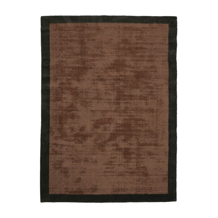 Laagpolig vloerkleed - Lucien Border Roest - 1