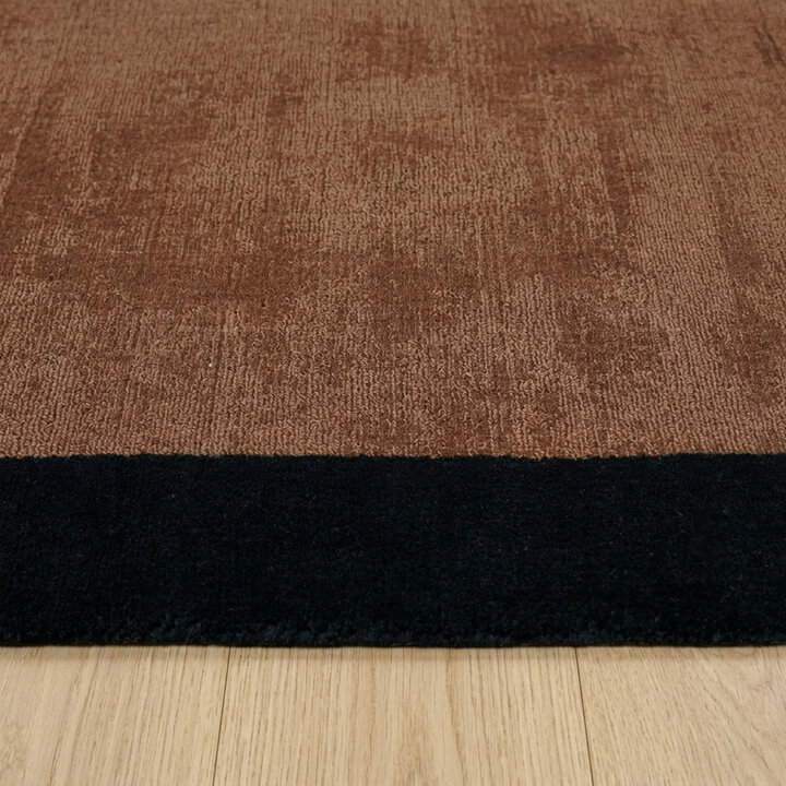 Laagpolig vloerkleed - Lucien Border Roest - 4