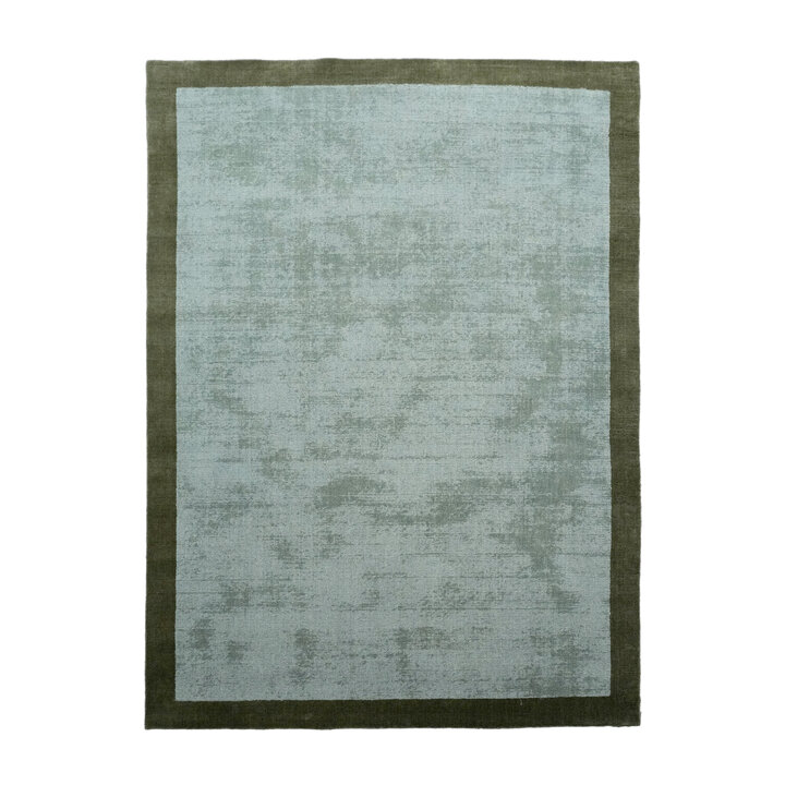 Laagpolig vloerkleed - Lucien Border Groen - 1