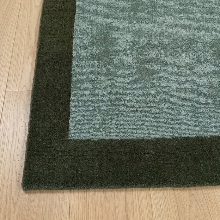 Laagpolig vloerkleed - Lucien Border Groen - 3