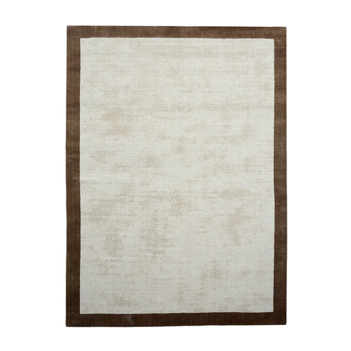 Laagpolig vloerkleed - Lucien Border Creme - 1