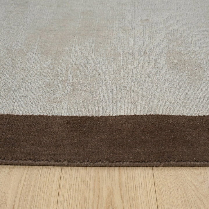 Laagpolig vloerkleed - Lucien Border Creme - 4