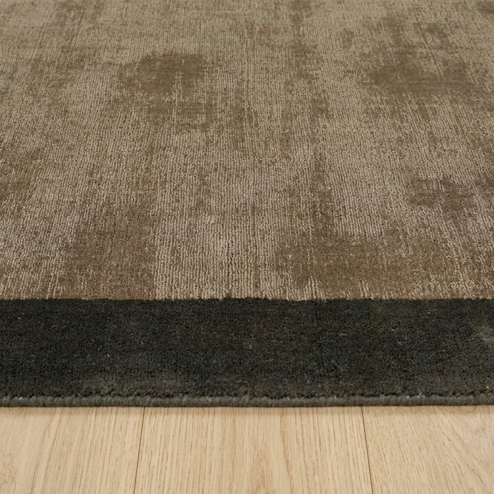 Laagpolig vloerkleed - Lucien Border Bruin - 4
