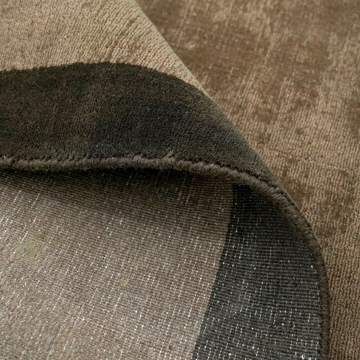 Laagpolig vloerkleed - Lucien Border Bruin - 5