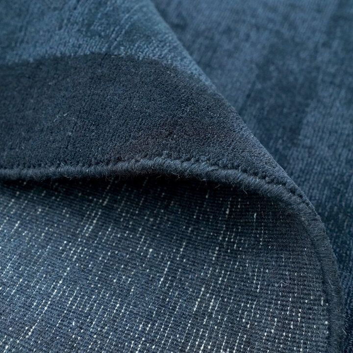 Laagpolig vloerkleed - Lucien Border Blauw - 5