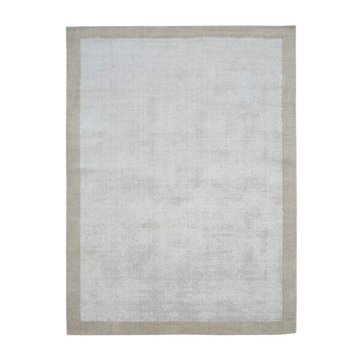 Laagpolig vloerkleed - Lucien Border Beige - 1