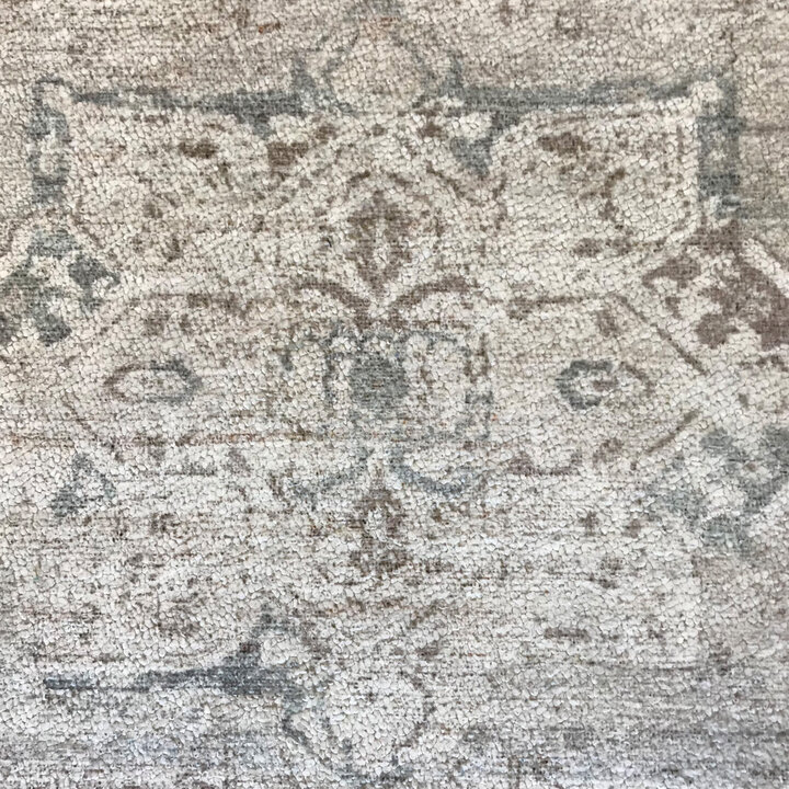 Rond vintage vloerkleed - Kyra Medaillon Taupe - 2