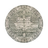 Rond vintage vloerkleed - Kyra Medaillon Groen - thumbnail 1