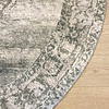 Rond vintage vloerkleed - Kyra Medaillon Groen - thumbnail 3