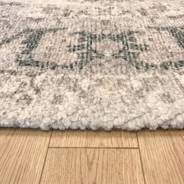 Rond vintage vloerkleed - Kyra Medaillon Creme - 4