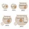 Rond vintage vloerkleed - Kyra Medaillon Bruin - thumbnail 6