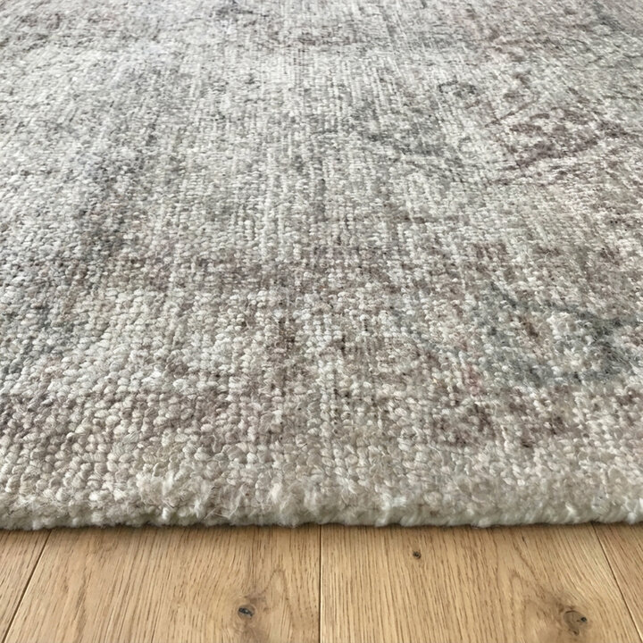 Vintage vloerkleed - Kyra Medaillon Taupe - 4