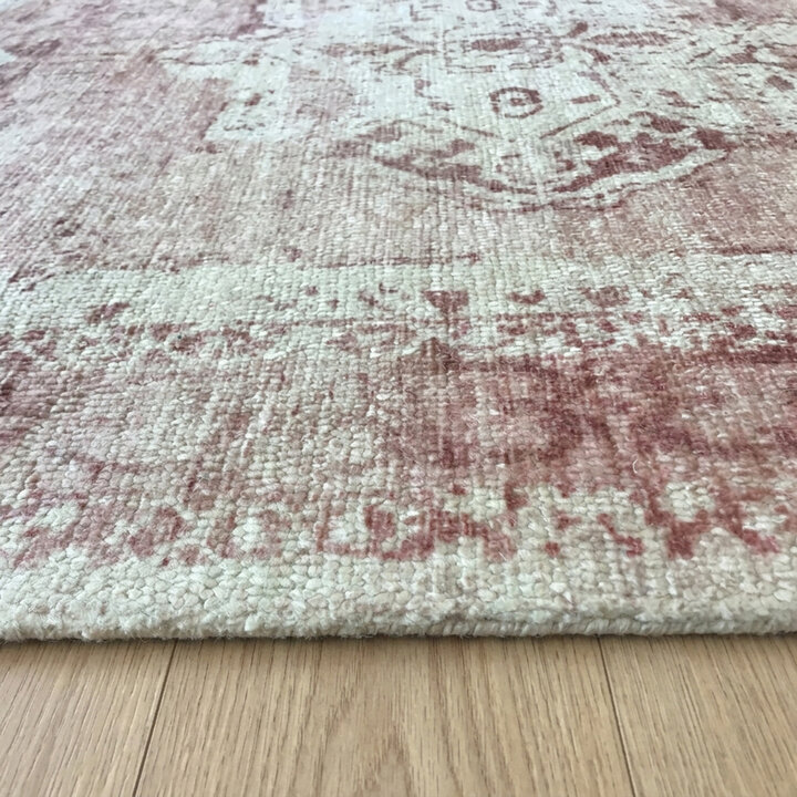 Vintage vloerkleed - Kyra Medaillon Roze - 4