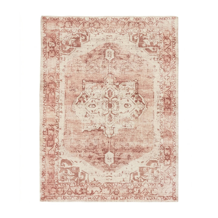 Vintage vloerkleed - Kyra Medaillon Roze - 1