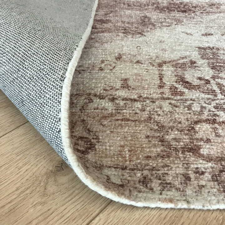 Vintage vloerkleed - Kyra Medaillon Bruin - 5