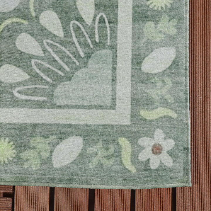 Buitenvloerkleed - Maui Border Groen - 3