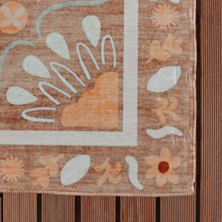 Buitenvloerkleed - Maui Border Terracotta - 3