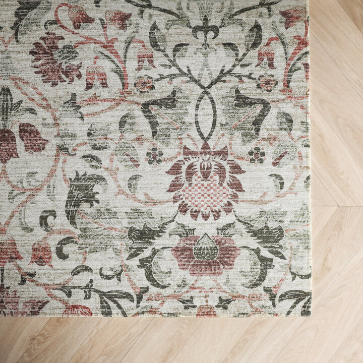 Vloerkleed bloemen - Rosie Beige - 3