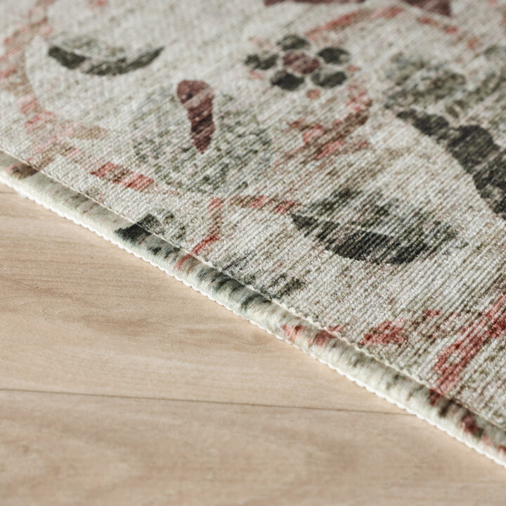 Vloerkleed bloemen - Rosie Beige - 4