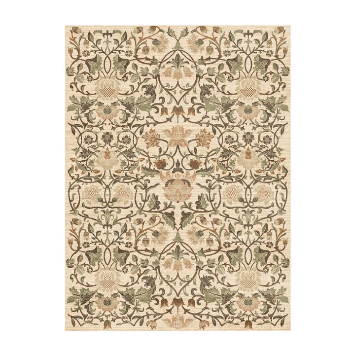 Vloerkleed bloemen - Rosie Creme - 1