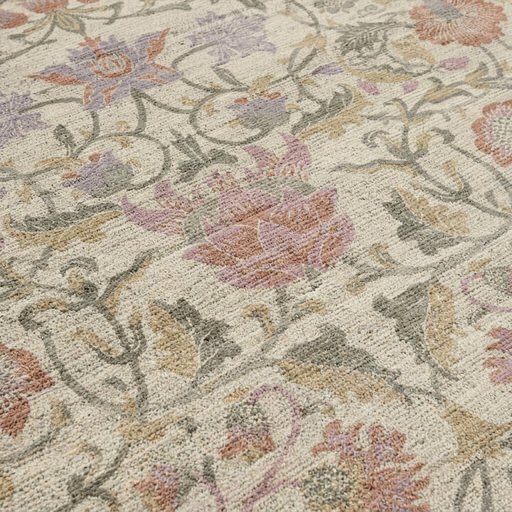 Vloerkleed bloemen - Rosie Wit - 2