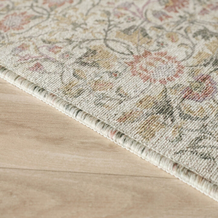 Vloerkleed bloemen - Rosie Wit - 4