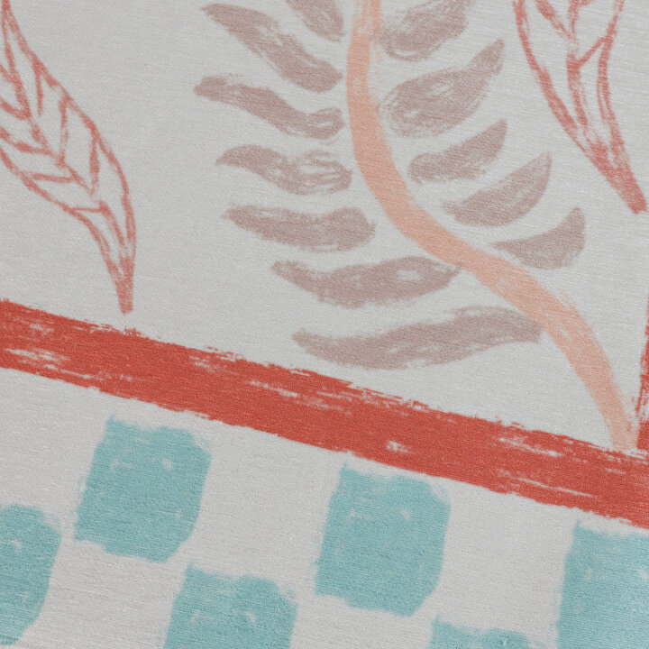 Buitenvloerkleed - Oasis Leaves Blauw/Rood - 3