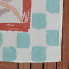 Buitenvloerkleed - Oasis Leaves Blauw/Rood - thumbnail 4