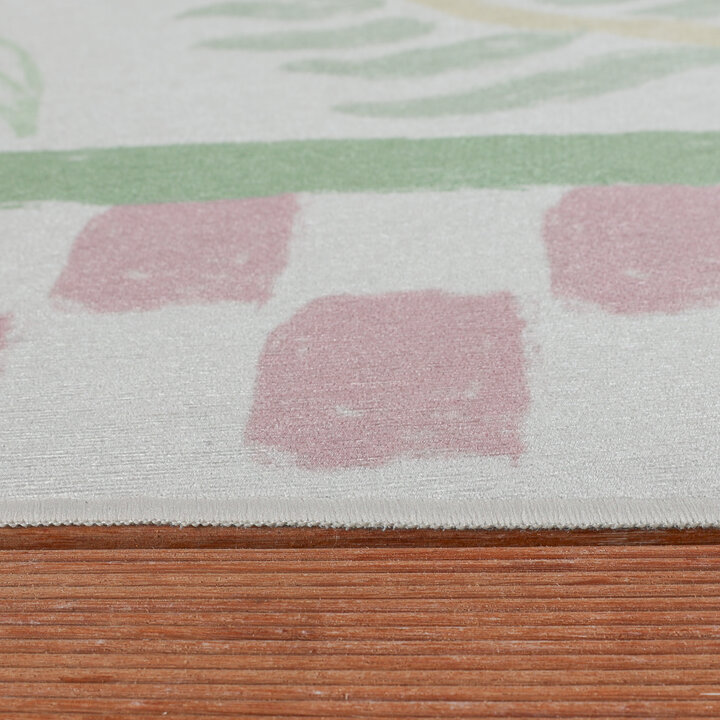 Buitenvloerkleed - Oasis Leaves Roze/Groen - 5