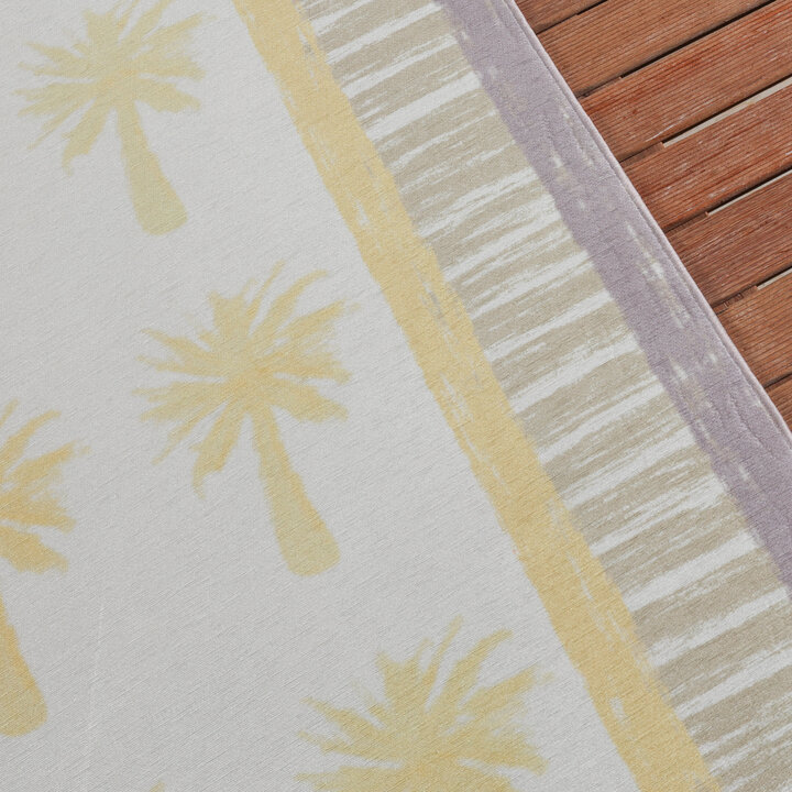 Buitenvloerkleed - Oasis Palm Geel/Lila - 2