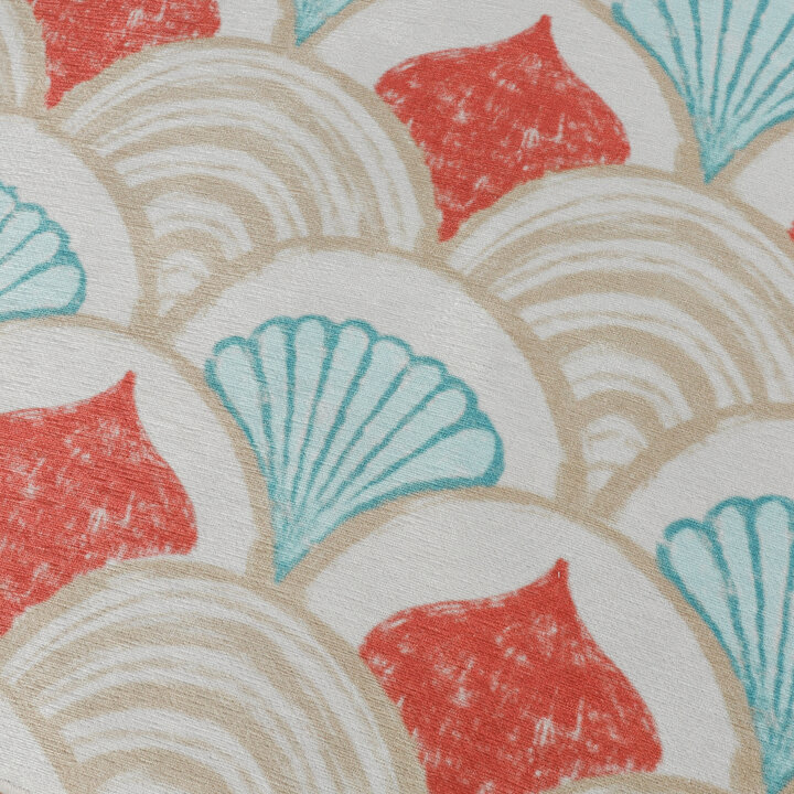 Buitenvloerkleed - Oasis Shell Blauw/Rood - 3