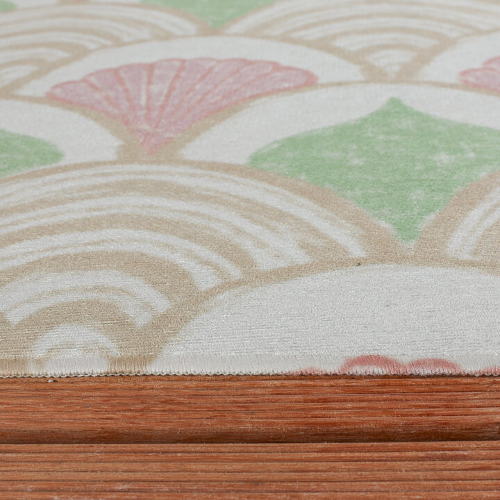 Buitenvloerkleed - Oasis Shell Roze/Groen - 6