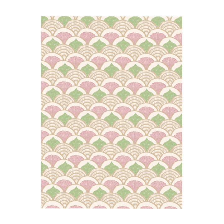 Buitenvloerkleed - Oasis Shell Roze/Groen - 1