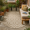 Rond buitenkleed - Rio Flower Beige - thumbnail