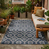 Buitenkleed - Rio Flower Blauw - thumbnail