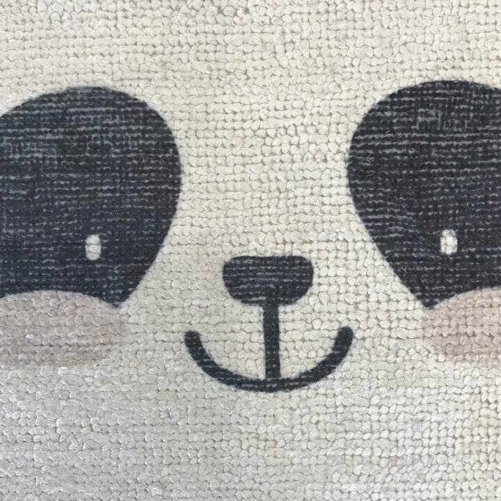 Kinderkamer vloerkleed - Balou Panda Zwart/Wit - 2