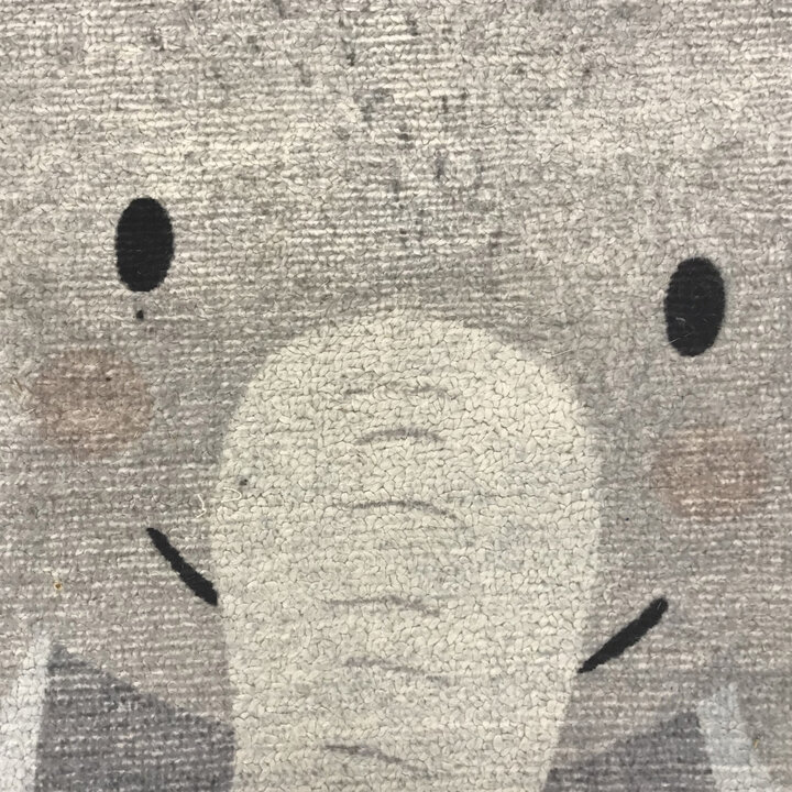 Kinderkamer vloerkleed - Balou Olifant Grijs - 2
