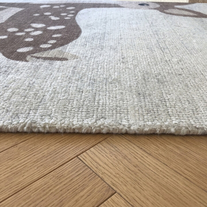 Kinderkamer vloerkleed - Balou Hert Bruin - 4
