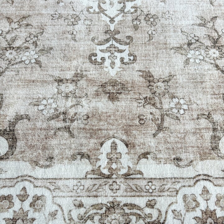 Vintage vloerkleed - Ember Medaillon Taupe - 2