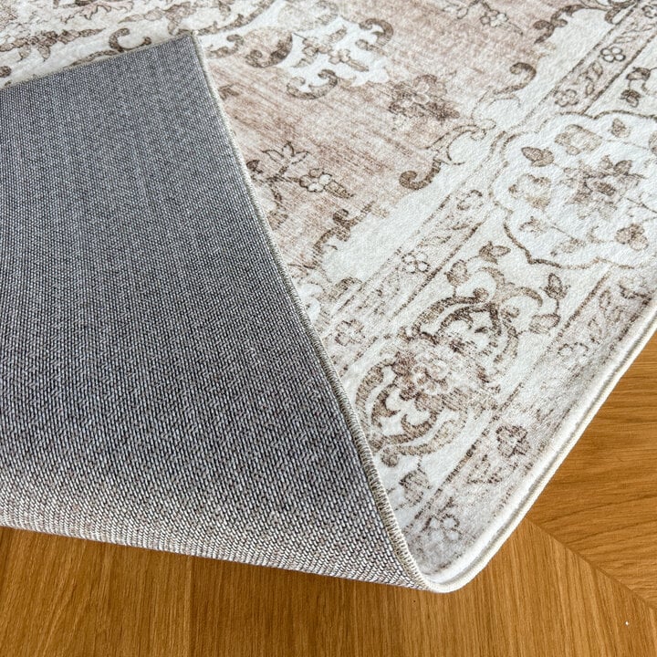 Vintage vloerkleed - Ember Medaillon Taupe - 5