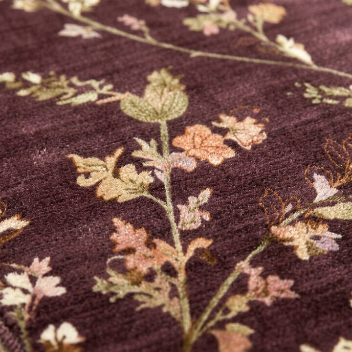 Wasbaar vloerkleed - Misty Floral Bruin - 2