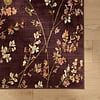 Wasbaar vloerkleed - Misty Floral Bruin - thumbnail 3