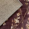 Wasbaar vloerkleed - Misty Floral Bruin - thumbnail 4