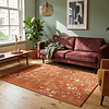 Wasbaar vloerkleed - Misty Floral Terracotta - thumbnail